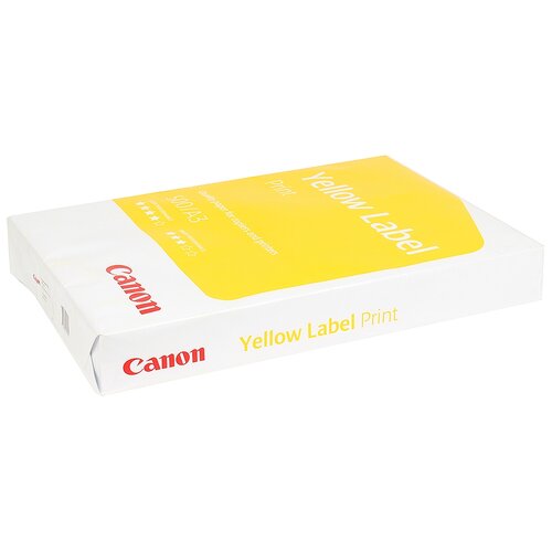 Canon Yellow Label A3, 80г/м², 500л (6821B002), 500 л, белый бумага офисная iq allround а3 80г м2 марка в 500л 219811