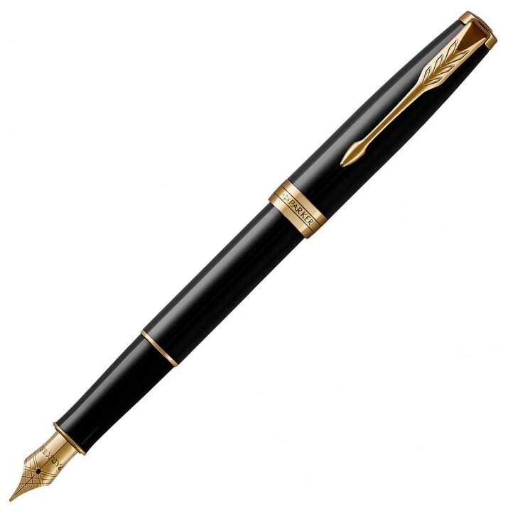 Parker 1931494 Ручка перьевая parker sonnet core f530, lacquer black gt (перо f)