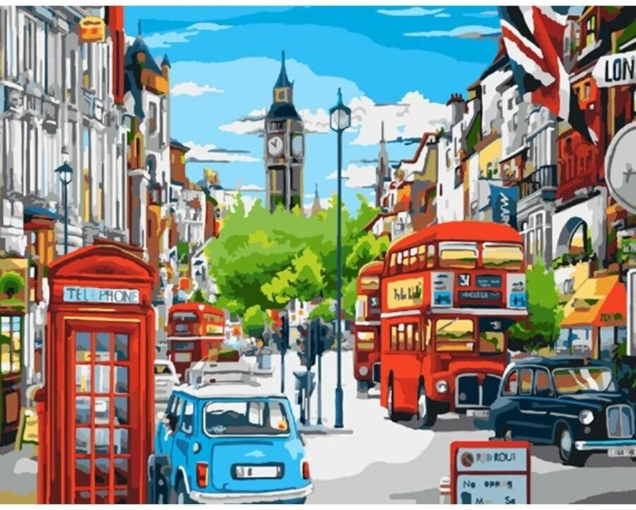 Картина по номерам Улицы Лондона 40х50 см Art Hobby Home