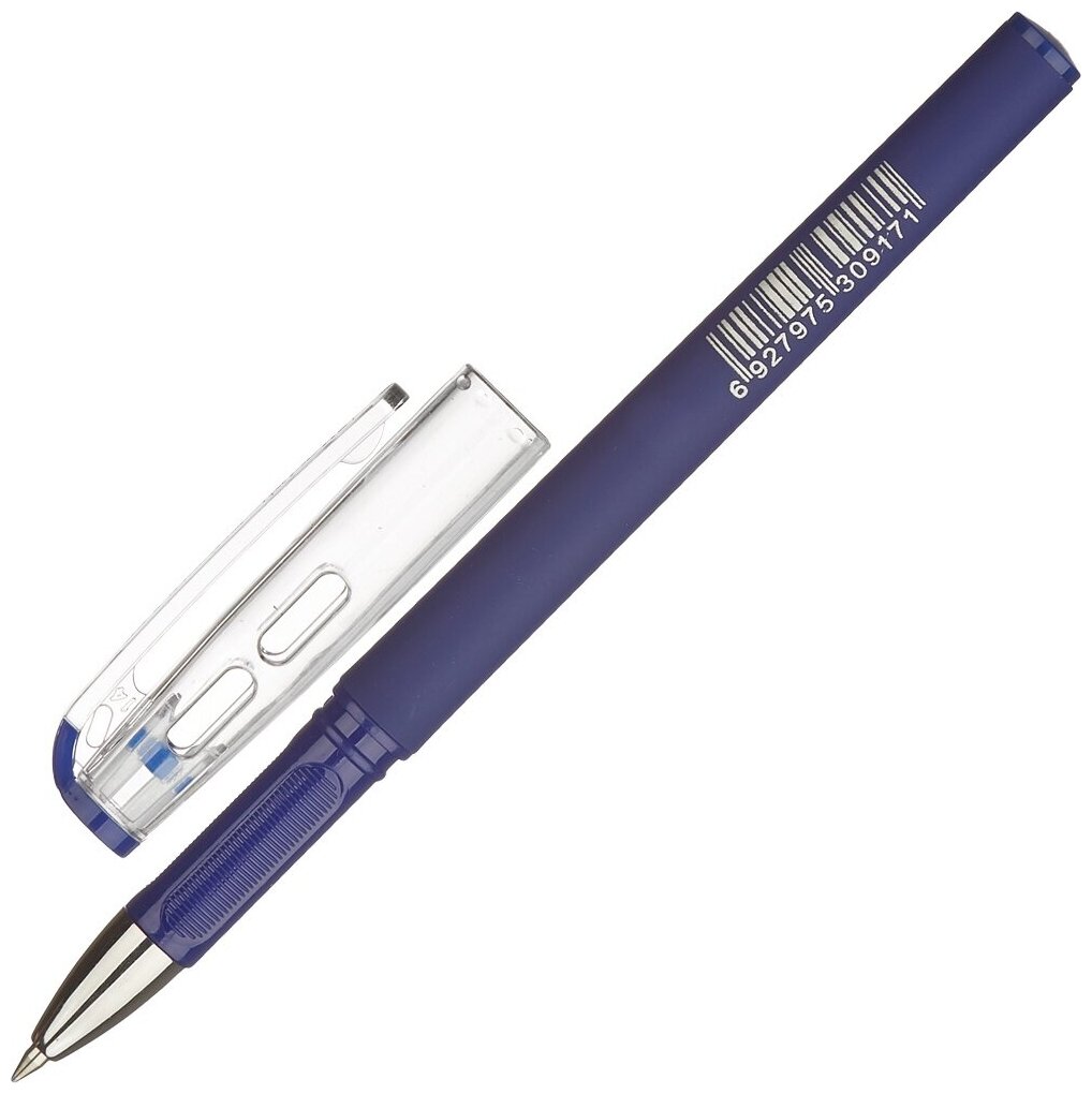 Ручка гелевая Attache синий, 0,5 мм, конусный наконечник