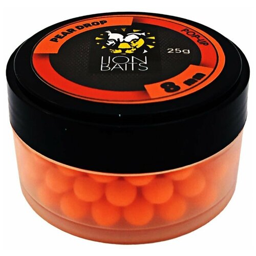 Бойлы плавающие Pop-Up LION BAITS PEAR DROP Кислая груша 8мм 25гр