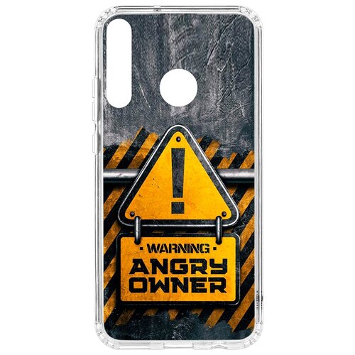 фото Чехол на huawei p40 lite e kruche print angry owner