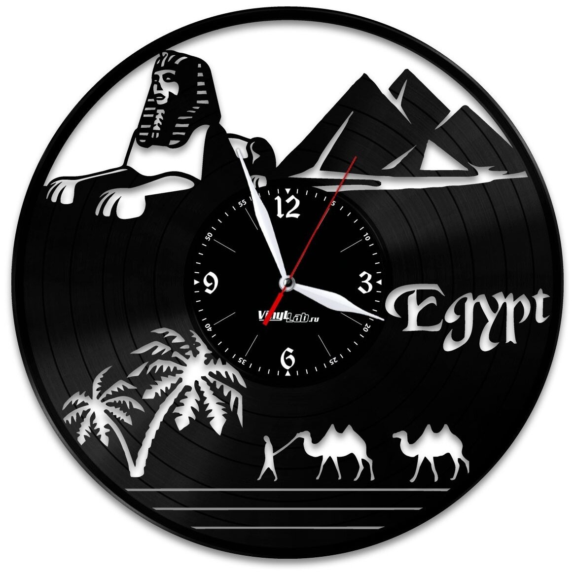 Часы из виниловой пластинки (c) VinylLab Египет