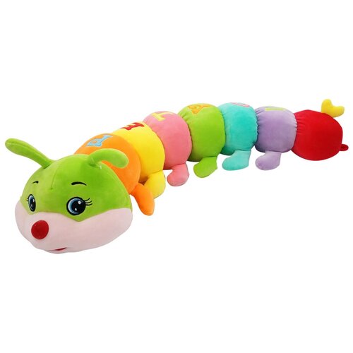Мягкая игрушка обнимашка Гусеница разноцветная 110 см большая мягкая длинная игрушка гусеница 110 см