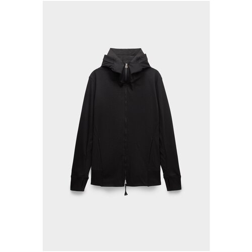 фото Худи ermi, силуэт свободный, средней длины, размер xxl, черный