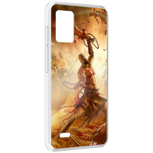 Чехол MyPads God Of War III для UMIDIGI Bison X10S / Bison X10G задняя-панель-накладка-бампер чехол mypads starcraft ii legacy of the void для umidigi bison x10s bison x10g задняя панель накладка бампер