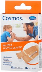 Cosmos Textile Elastic пластырь текстильный эластичный, 20 шт.