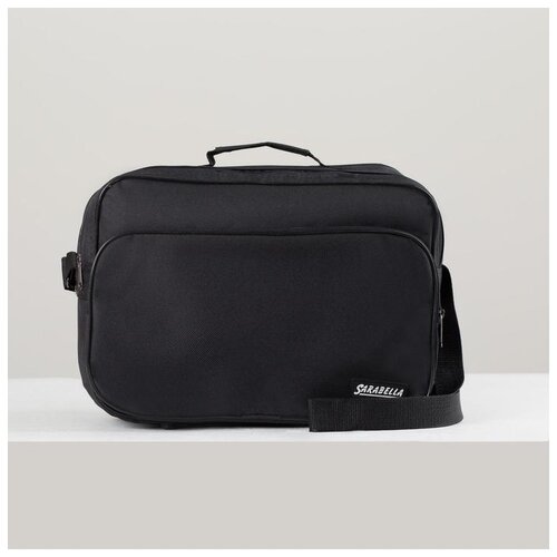 фото Сумка деловая смд 036/1, 31*15*25, 2 отд на молниях, н/карман, длинн ремень, черный 3132878 sarabella