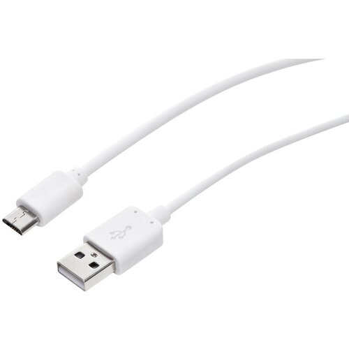 Кабель USB 2.0 - MicroUSB, М/М, 2 м, Red Line, бел, УТ000009512