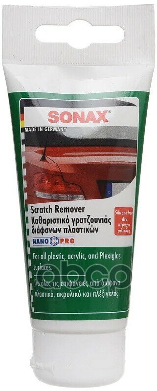 Полироль Для Фар И Прозрачного Пластика Nanopro Scratch Remover 0.75 Мл Sonax 305000 Sonax арт. 305000