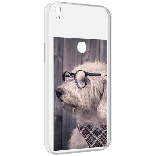 Чехол MyPads Собака-в-очках для Alcatel SHINE LITE 5080X 5.0 задняя-панель-накладка-бампер