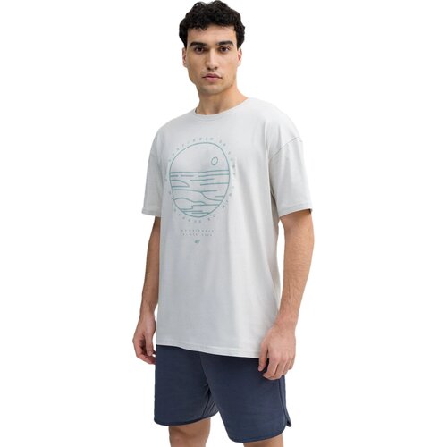 фото Футболка 4f, хлопок, размер l, серый