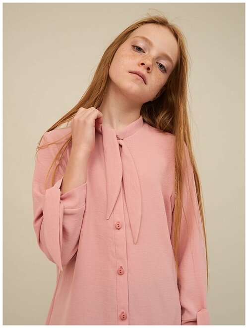 Школьная блуза VIAVILLE, размер 116, розовый