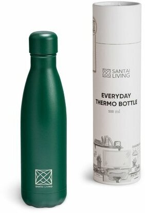 Термобутылка для воды Santai Living "Everyday", 500 мл, зеленая