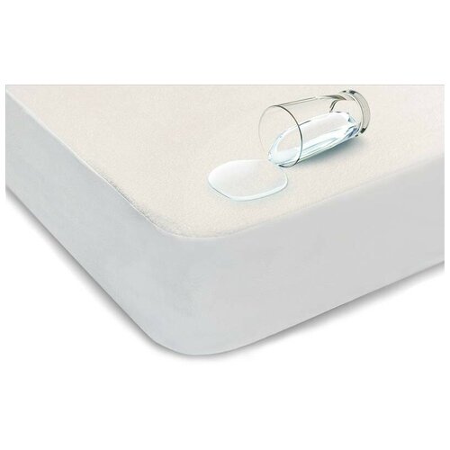 фото Простынь аквастоп махра на резинке 100%хлопок (190гр/м2) / 140 х 200 см valtery