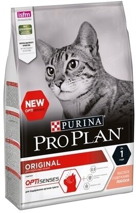 PURINA Pro Plan Adult Сухой корм д/кошек Лосось и рис