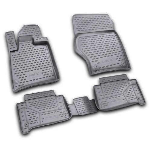 фото Коврики в салон element audi q7 2006-2015, 4 шт. (полиуретан, бежевые), nlc.04.16.211k