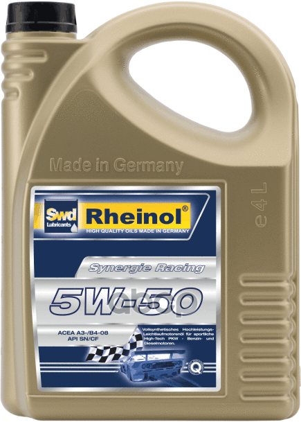 SWD Rheinol Моторное Масло Synergie Racing 5W50 Син. (4 Л)