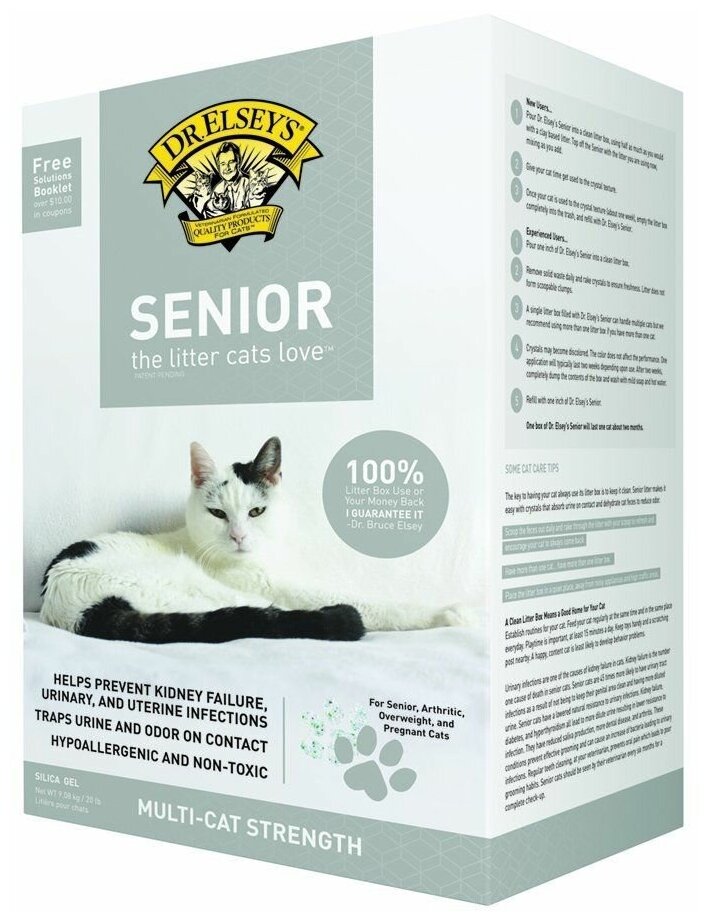 Наполнитель Dr.Elsey's Доктор Элси Senior Litter (Для пожилых кошек) - 3,6кг