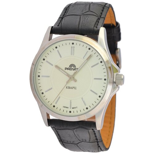 фото Часы мужские наручные радуга 622-1. классические кварцевые часы на кожаном ремешке.