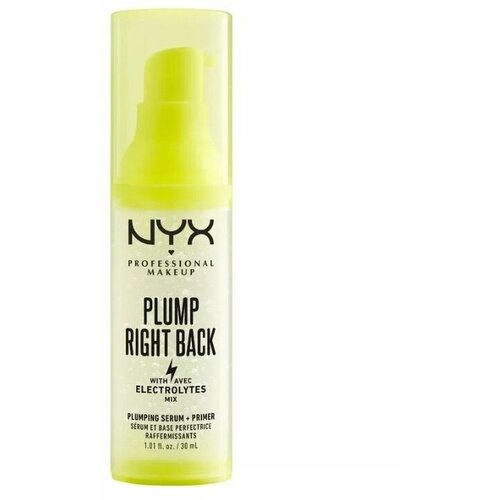 NYX Professional Makeup, Ухаживающая сыворотка-праймер для лица PLUMP RIGHT BACK, 30 мл