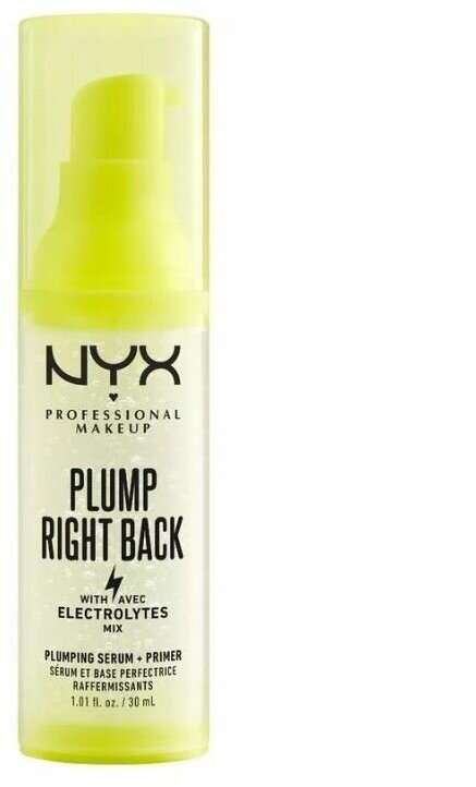 NYX Professional Makeup, Ухаживающая сыворотка-праймер для лица "PLUMP RIGHT BACK", 30 мл