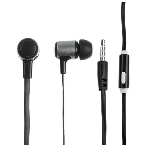 Наушники LuazON W-03 вакуумные микрофон плоский провод микс 29600₽