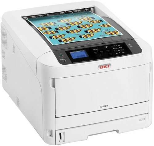 Принтер OKI C834DNW цветной светодиодный, А3, А4-36/36 ppm, A3-20/20 ...