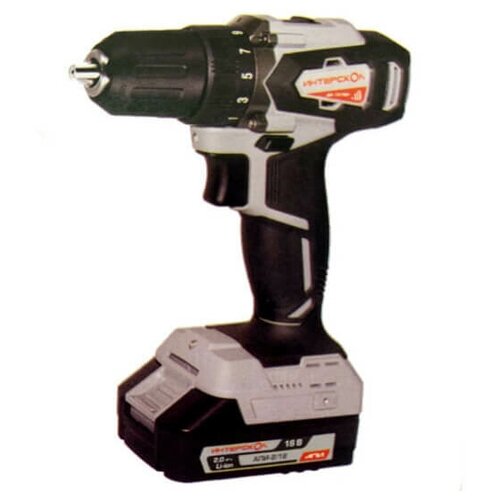Дрель аккумуляторная ИНТЕРСКОЛ ДА-1318ВК АПИ 2 АКБ х 15Ah кейс 1079000₽