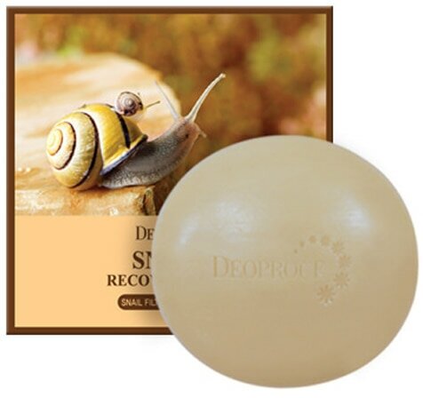 Очищающее мыло для лица с фильтратом секреции улитки DEOPROCE DEOPROCE SOAP ( SNAIL ) 100g