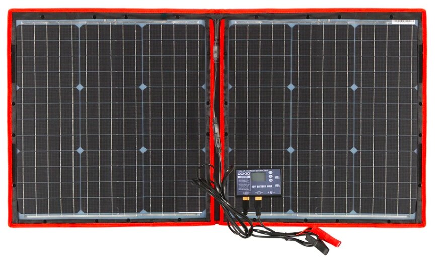 Складная солнечная панель для кемпинга Dokio, 100W