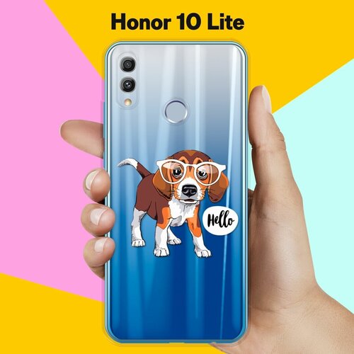 силиконовый чехол бигль на honor 10 lite Силиконовый чехол на Honor 10 Lite Hello Бигль / для Хонор 10 Лайт