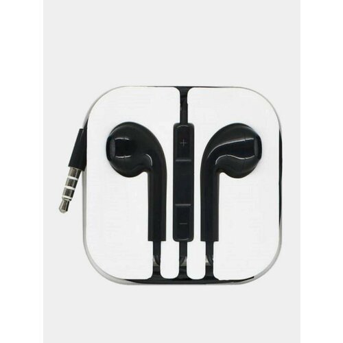 Наушники Гарнитура 35 мм с микрофоном и кнопками управления Цвет Черный 39900₽