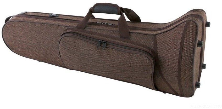 GEWA Compact Form Shaped Bass Trombone Case Brown легкий кофр-рюкзак для бас-тромбона, коричневый