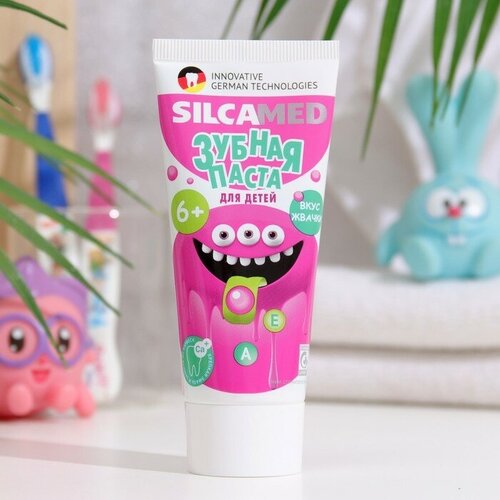Silca Детская зубная паста SILCAMED со вкусом жвачки зубная паста silca со вкусом жвачки 6 65 мл 65 г