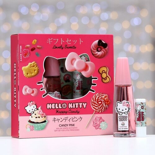 Hello Kitty Набор подарочный Hello Kitty, Candy pink подарочный набор hello kitty с мягким брелком