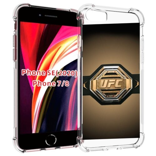 Чехол MyPads UFC единоборства мужской для iPhone 7 4.7 / iPhone 8 / iPhone SE 2 (2020) / Apple iPhone SE3 2022 задняя-панель-накладка-бампер чехол mypads единоборства мма для iphone 7 4 7 iphone 8 iphone se 2 2020 apple iphone se3 2022 задняя панель накладка бампер