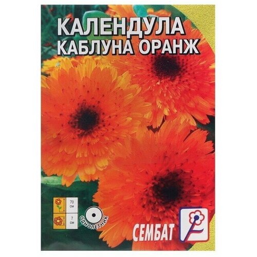 Семена цветов Календула Каблуна Оранж, 0,2 г 10 упаковок