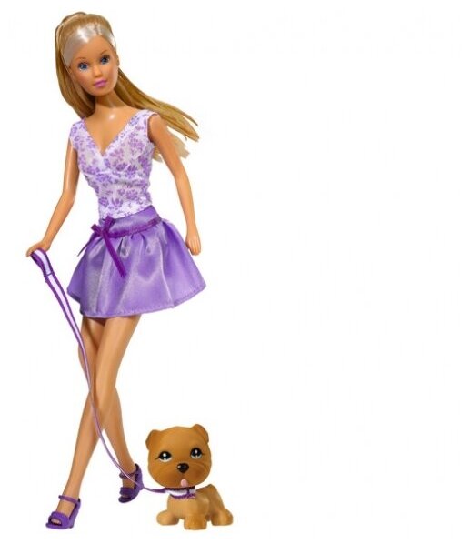 Кукла Simba Штеффи с собачкой, 12 см 5739024