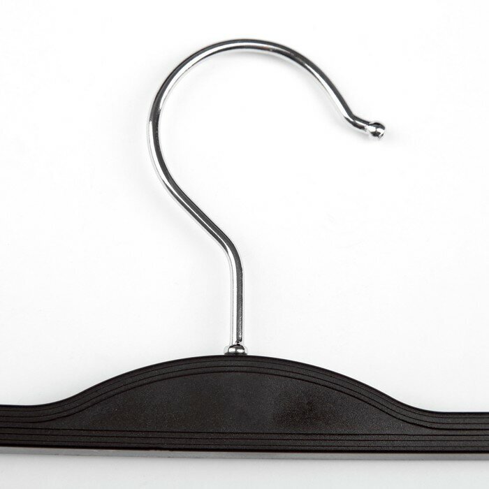 Вешалка-плечики с зажимами, размер 40-44, цвет чёрный - фотография № 2