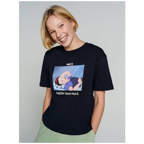 фото Футболка твое, размер xs, темно-синий