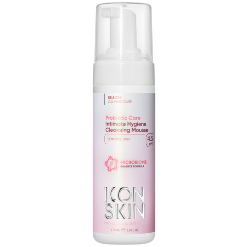 Мусс для интимной гигиены Icon Skin Probiotic Care с пребиотиком и пробиотиком, 175 мл