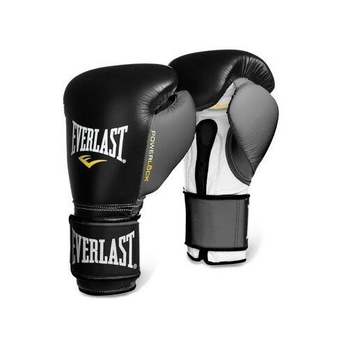 Перчатки тренировочные Powerlock 18oz черн/бел/зел. - Everlast