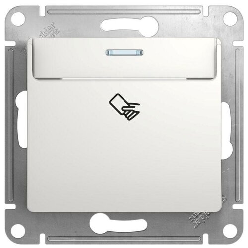 Schneider Electric GLOSSA Карточный выключатель, механизм, белый (2шт) (арт. GSL000169)