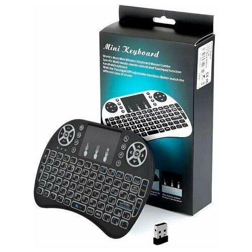 Беспроводная клавиатура Rii Mini i8+ Wireless Backlight Keyboard With Touchpad RUS беспроводная клавиатура rii mini i8 wireless backlight keyboard with touchpad rus