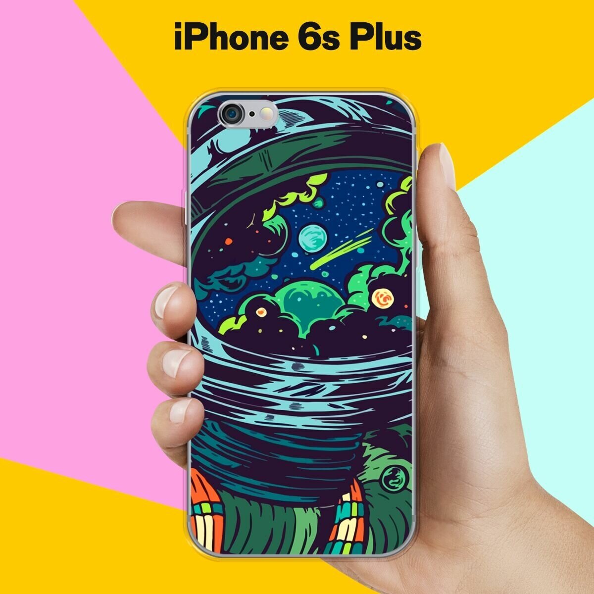 Силиконовый чехол на Apple iPhone 6s Plus Астронавт 60 / для Эпл Айфон 6С Плюс