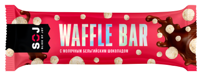 Батончик вафельный "Waffle bar" в молочном шоколаде (SOJ), 40 г - фотография № 3