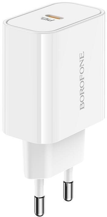 Сетевое зарядное устройство USB-C Borofone BA57A (3A/PD) <белый>