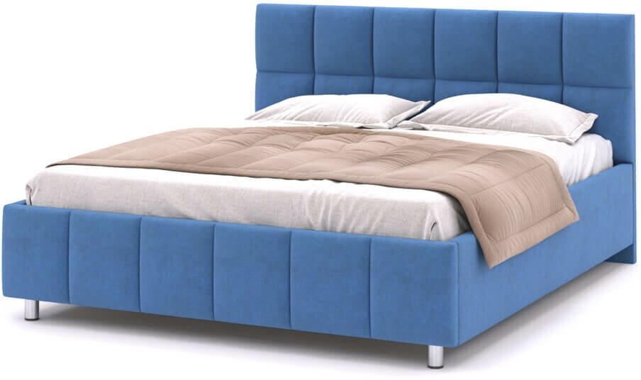 Мягкая кровать Альва 171-201-120 СП 160-190 ткань в цвете Veluta Lux 54