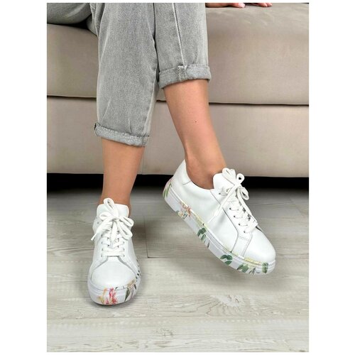 Кеды Tuffoni, демисезон/лето, натуральная кожа, полнота 6, размер 37, белый